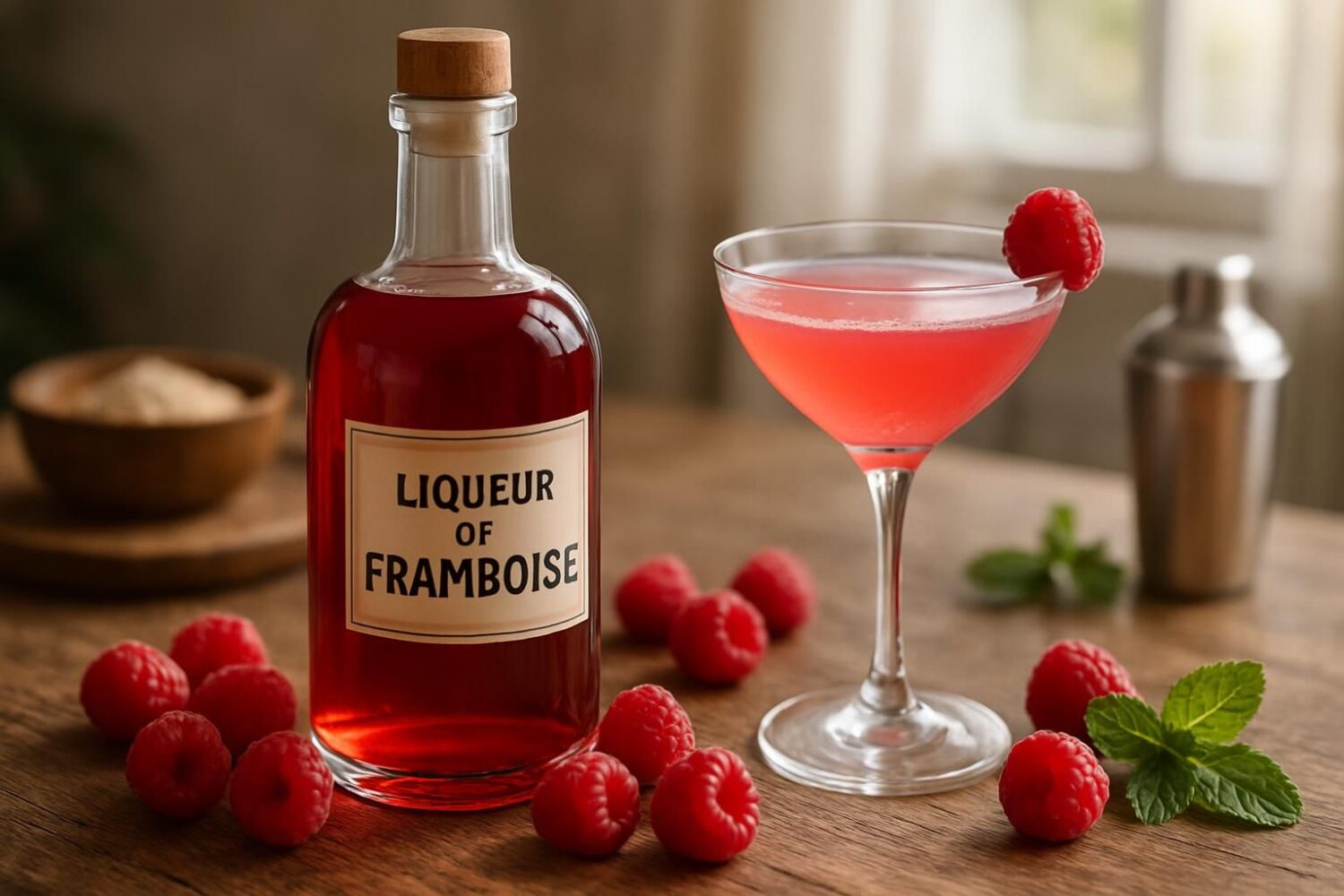 Liqueur de framboise : recette maison facile, idées de cocktails et astuces de dégustation