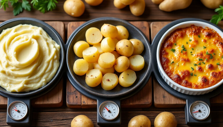 découvrez la quantité idéale de pommes de terre par personne pour préparer purée, raclette et gratin, afin de réussir tous vos plats avec précision et gourmandise.