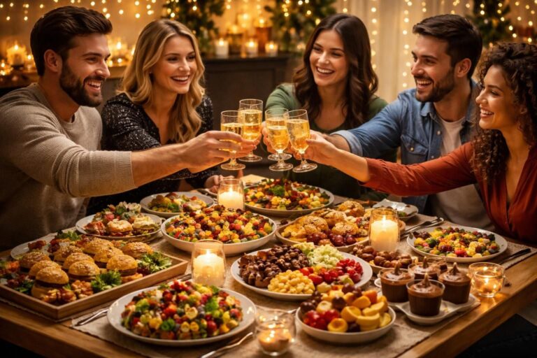 découvrez des idées de repas faciles, originaux et économiques pour un réveillon du 31 décembre entre amis réussi et convivial.
